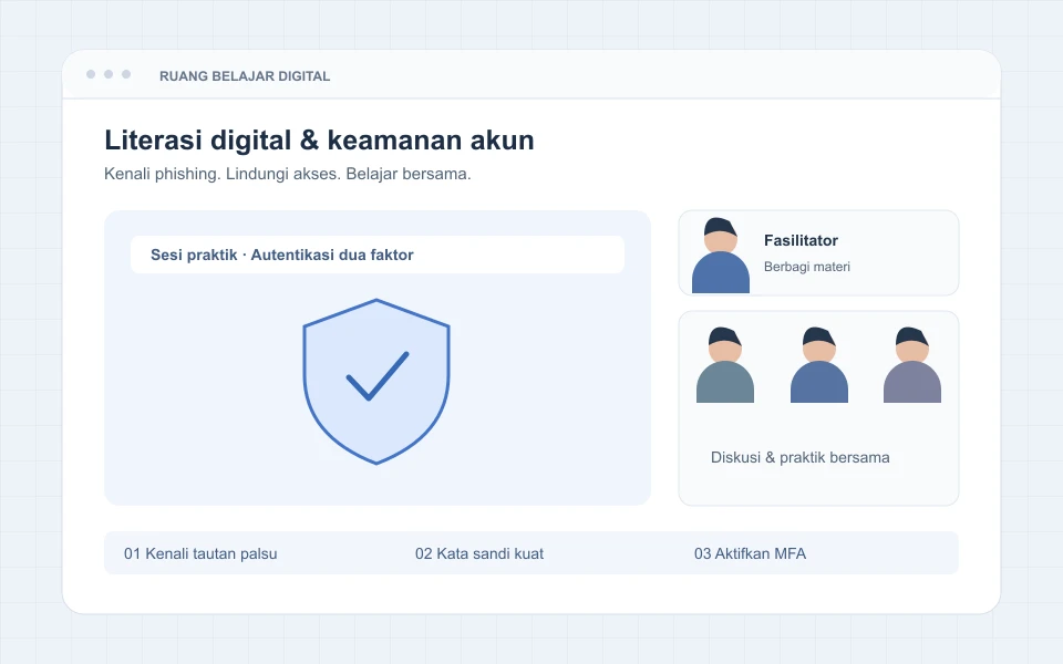 Ilustrasi pelatihan literasi digital